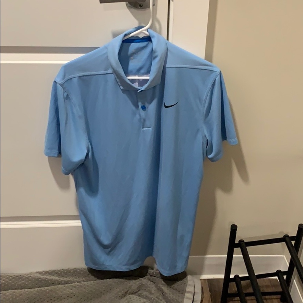 Blue nike polo